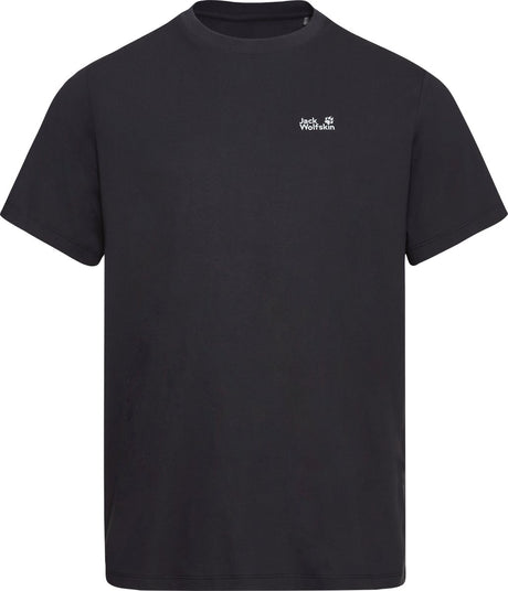 Jack wolfskin essential t m chemise d'extérieur pour hommes-noir