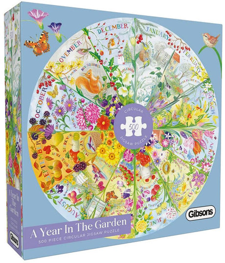 Gibsons - un an dans le jardin (par claire comerford) - 500 pièces 49×49cm (l×h) - puzzle pour adultes