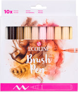 Bruynzeel – ensemble de stylos pinceaux ecoline, portrait, 10 couleurs