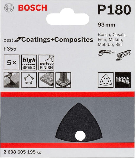 Bosch 5 feuilles abrasives delta meilleurs revêtements 6.180