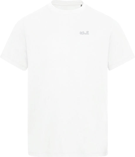 Jack wolfskin essential t m chemise d'extérieur pour hommes-blanc stark