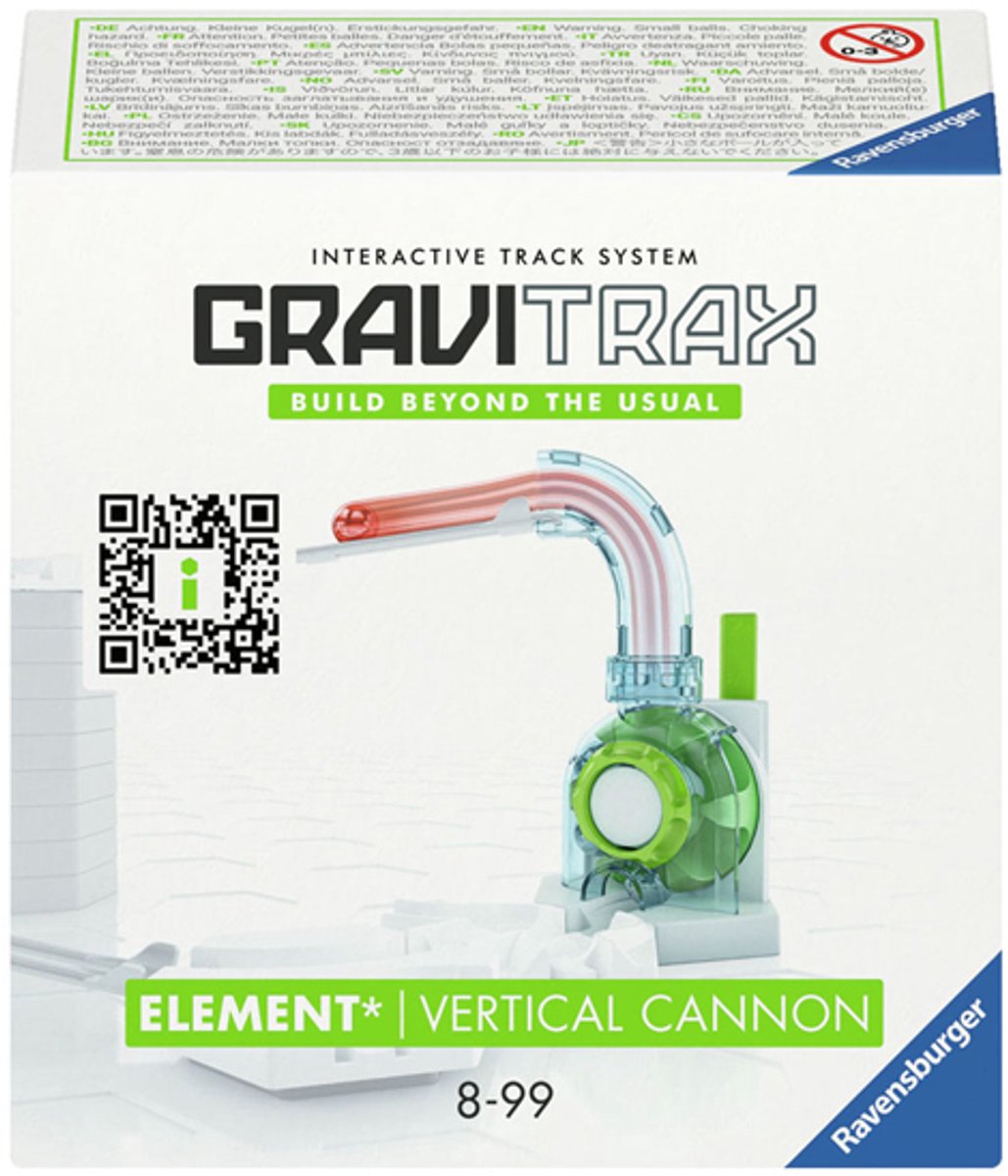 Canon vertical Gravitrax - extension piste de balle - jouets éducatifs - 8+ ans