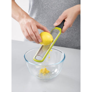 Sans marque sans marque Joseph Joseph Handi‑zest Râpe à écorces d'agrumes – Râpe à agrumes en acier inoxydable avec lame de nettoyage – Vert