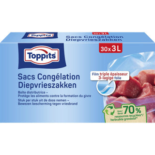 Sacs de congélation Toppits 3 litres 30 pièces
