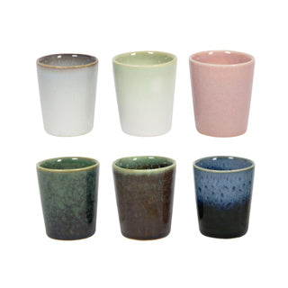 Tasse à expresso vent ø5cm 60ml assortis | 6 pièces