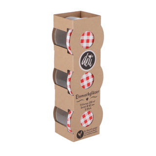 Pot à confiture set 3 23 cl assortis | 3 pièces