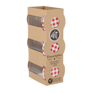 Pot à confiture set 3 44 cl assortis | 3 pièces