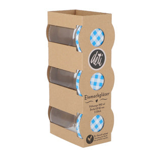Pot à confiture set 3 44 cl assortis | 3 pièces