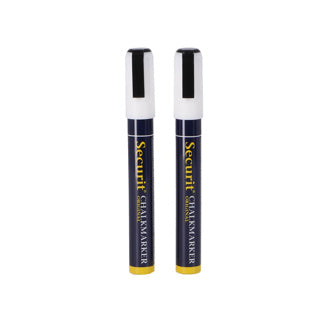 Marqueurs à craie Quantore securit 2-6 mm blanc 2 pièces