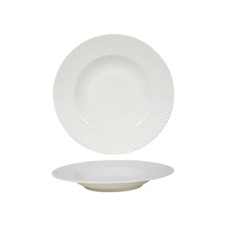 Assiette creuse diamant porcelaine ø 22,2 cm | 6 pièces