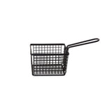 Panier à frites noir 12x10h8,5 cm | 2 pièces