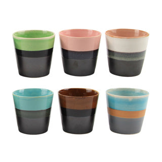 Tasse à café cosmos 200 ml assortis | 6 pièces