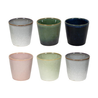 Tasse à café vent ø7,5cm 200ml 5 assortis | 6 pièces