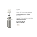Mepal bouteille isotherme twist 600ml noir