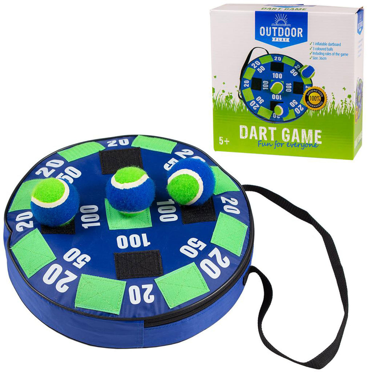 Jeu de fléchettes en plein air