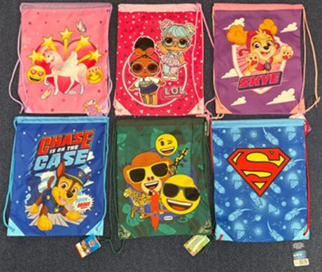 Sac de sport 32x40cm 6 assortis Sac de sport 32x40cm 6 assortis