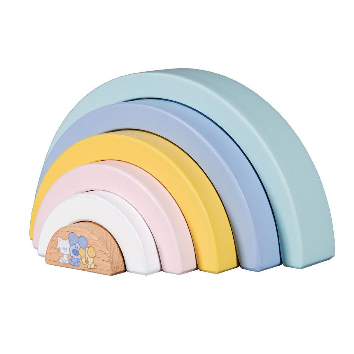 Rubo jouets Woezel et Pip bébé arc-en-ciel