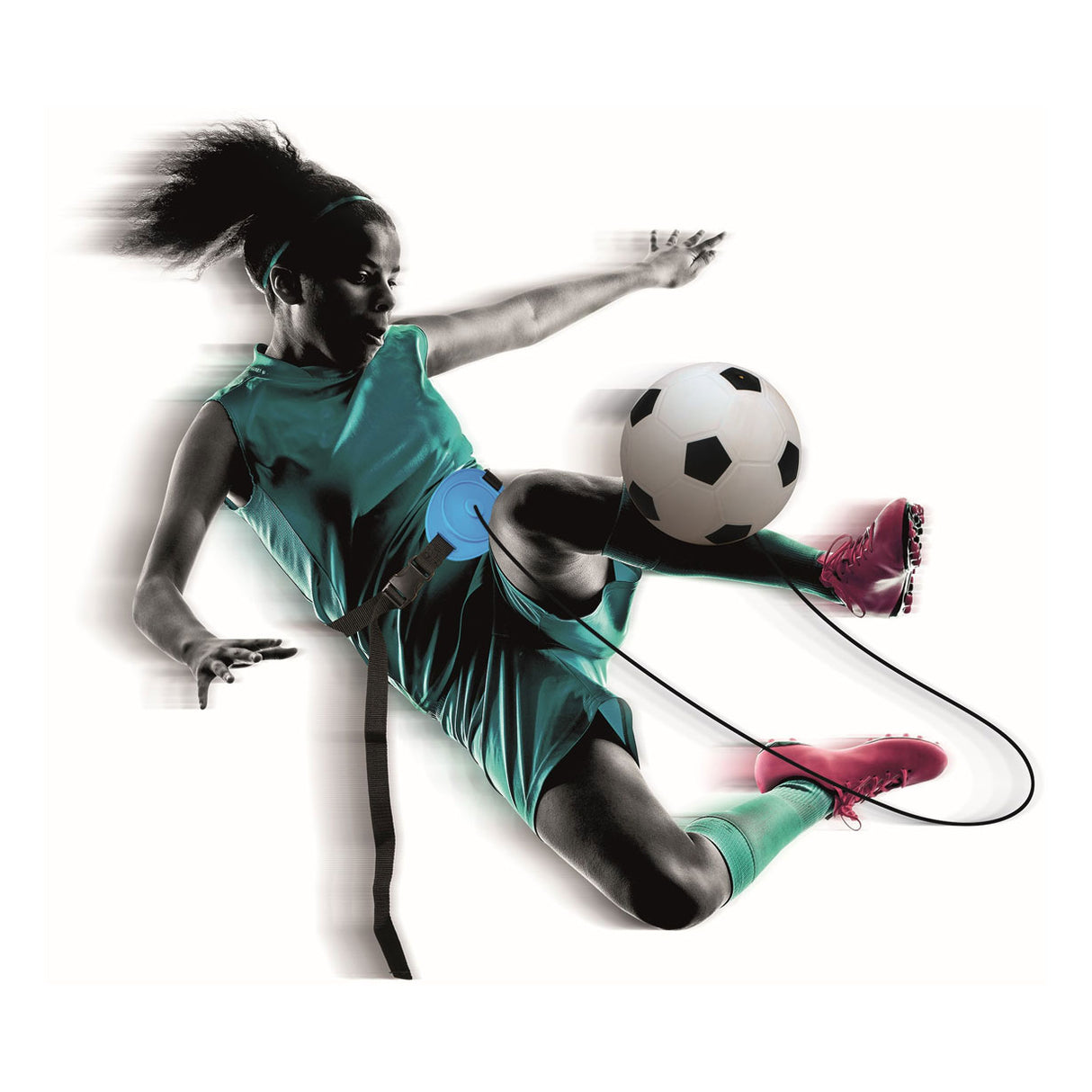 Entraîneur de football Sportx - jeux de ballon - diamètre du ballon 20 cm - cordon élastique