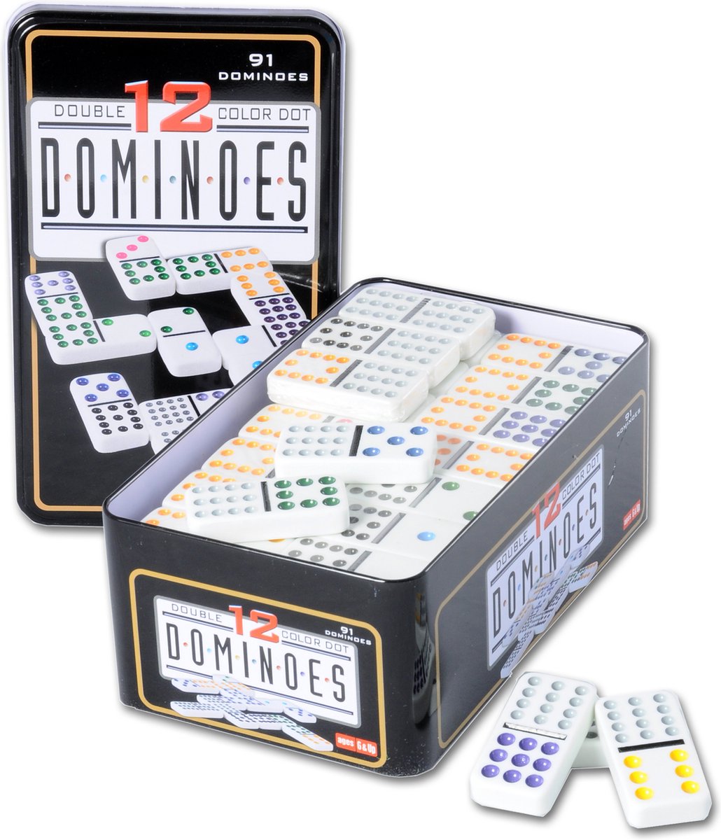 Longfield Games Dominospel Double 12 en Can 91 Stones