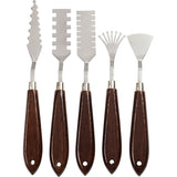 Creativ company set de couteaux à palette avec motif, l: 17-21 cm, l: 2-3 cm, 5 pièces 1 boîte