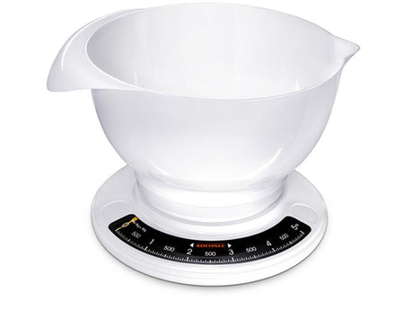 Soehnle 65054 culina pro balance de cuisine analogique avec bol mélangeur 2,5 l blanc