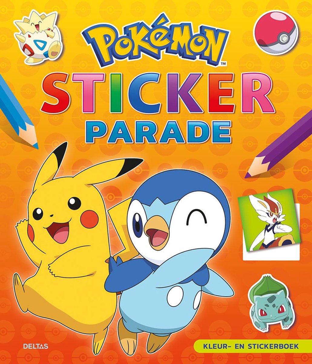 Livre de coloriage et d'autocollants du défilé d'autocollants Pokémon Deltas