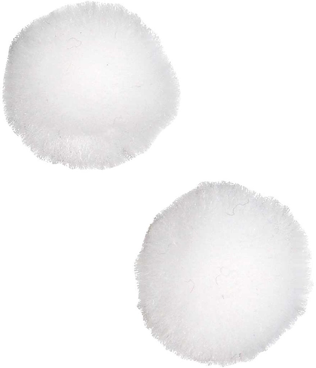 Société créative https: www.ccobby.nl pompons-d-20-mm-white-100-piece-1-box