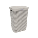 Panier à linge Rotho country 55l cappuccino