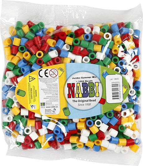 Nabbi https: www.cchobby.nl perles thermocollantes-taille-10x10-mm-taille du trou-5-5-mm-jumbo-standard-colors-1000-div-1-box