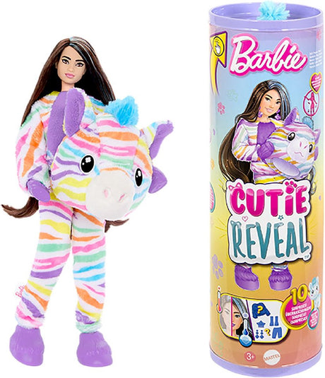 Barbie Cutie révèle un rêve de couleur - poupée - zèbre