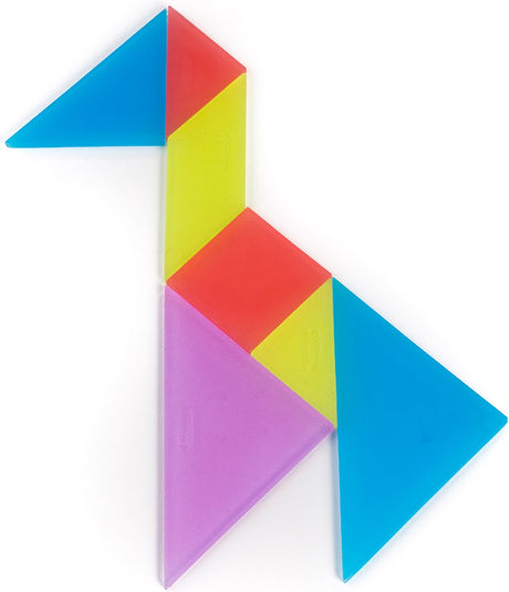 Jouet transparent Miniland lightpad - tangram