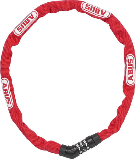 Verrouillage de la chaîne de grade ABUS 4804C 75 - Rouge, 4 mm - 75 cm - Bicycle