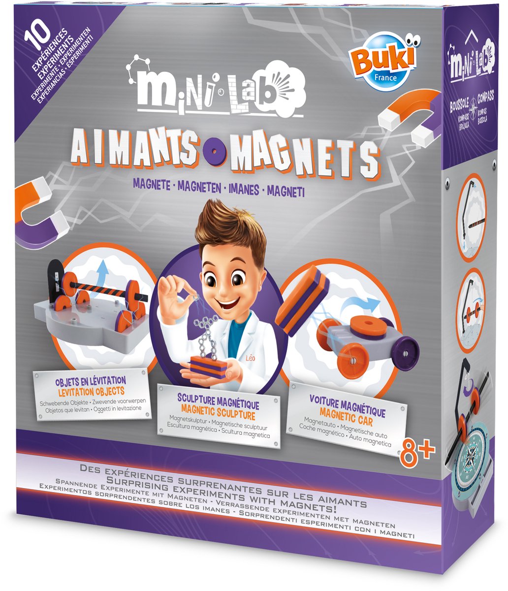 Buki france buki - mini aimants de laboratoire - expérimenter avec des aimants