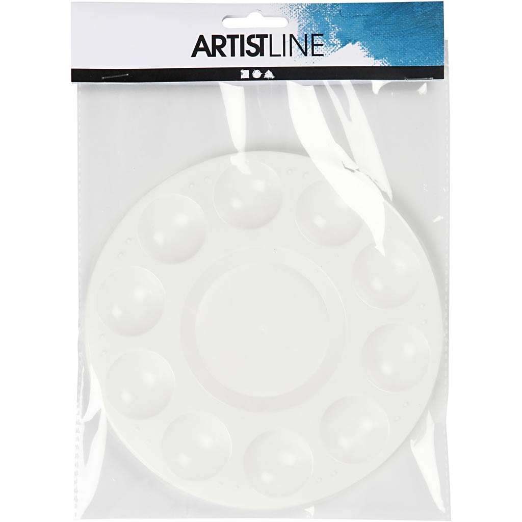 Palette de peinture de la société Creativ White, 17 cm