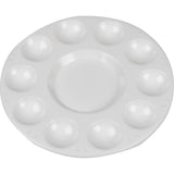 Palette Creativ company, palette ronde avec 11 compartiments, d 17 cm, blanc, 10 pièces 1 boîte