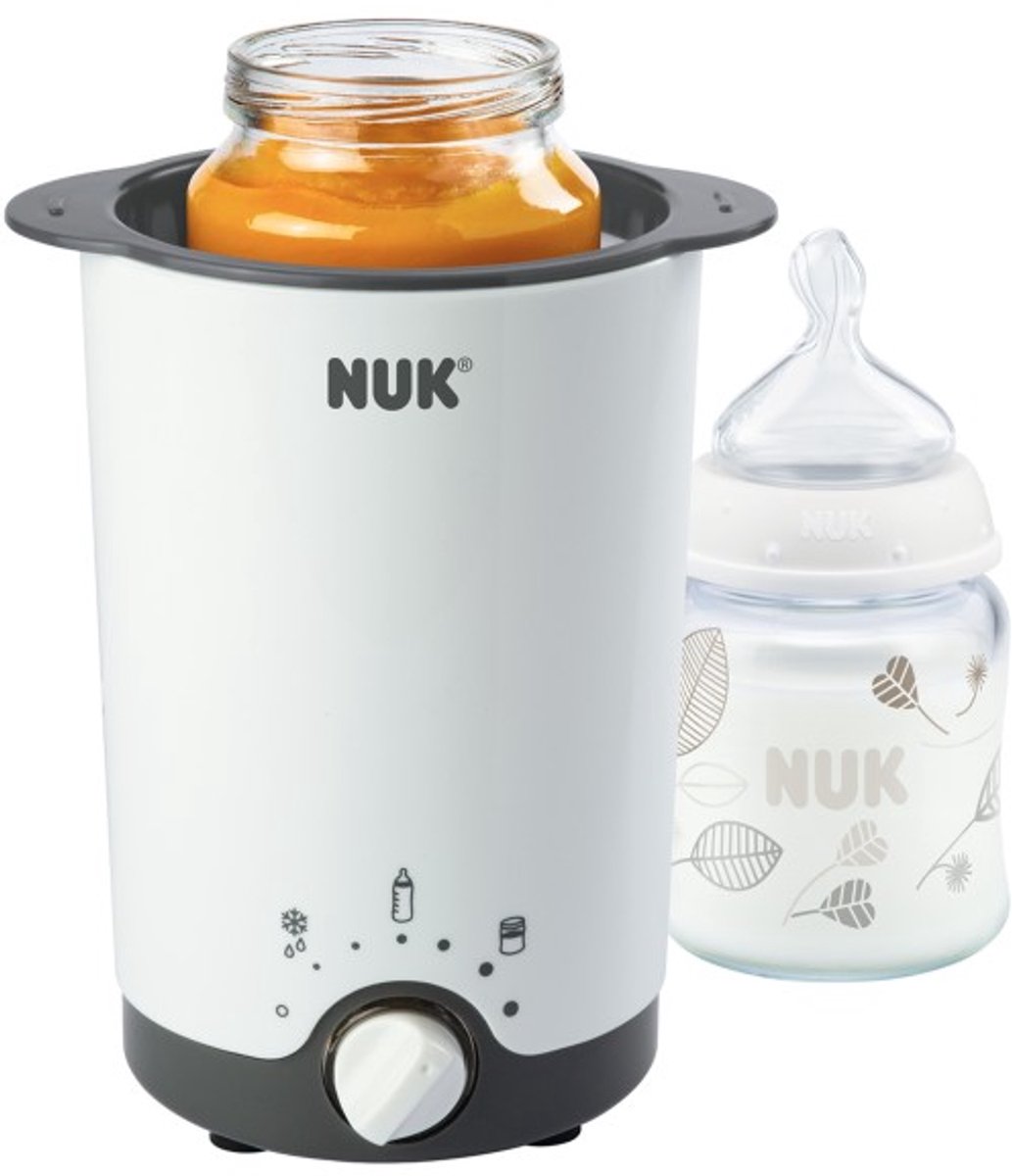 Nuk chauffe biberon baby food 3-en-1 blanc électrique.
