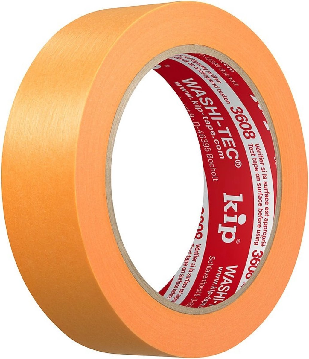 Kip 3608 washi tape orange 30mm - par rouleau