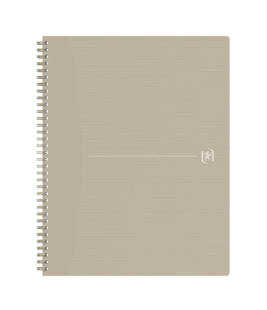 Oxford origins - carnet durable - a4+ - à carreaux 5mm - 70 feuilles - sable