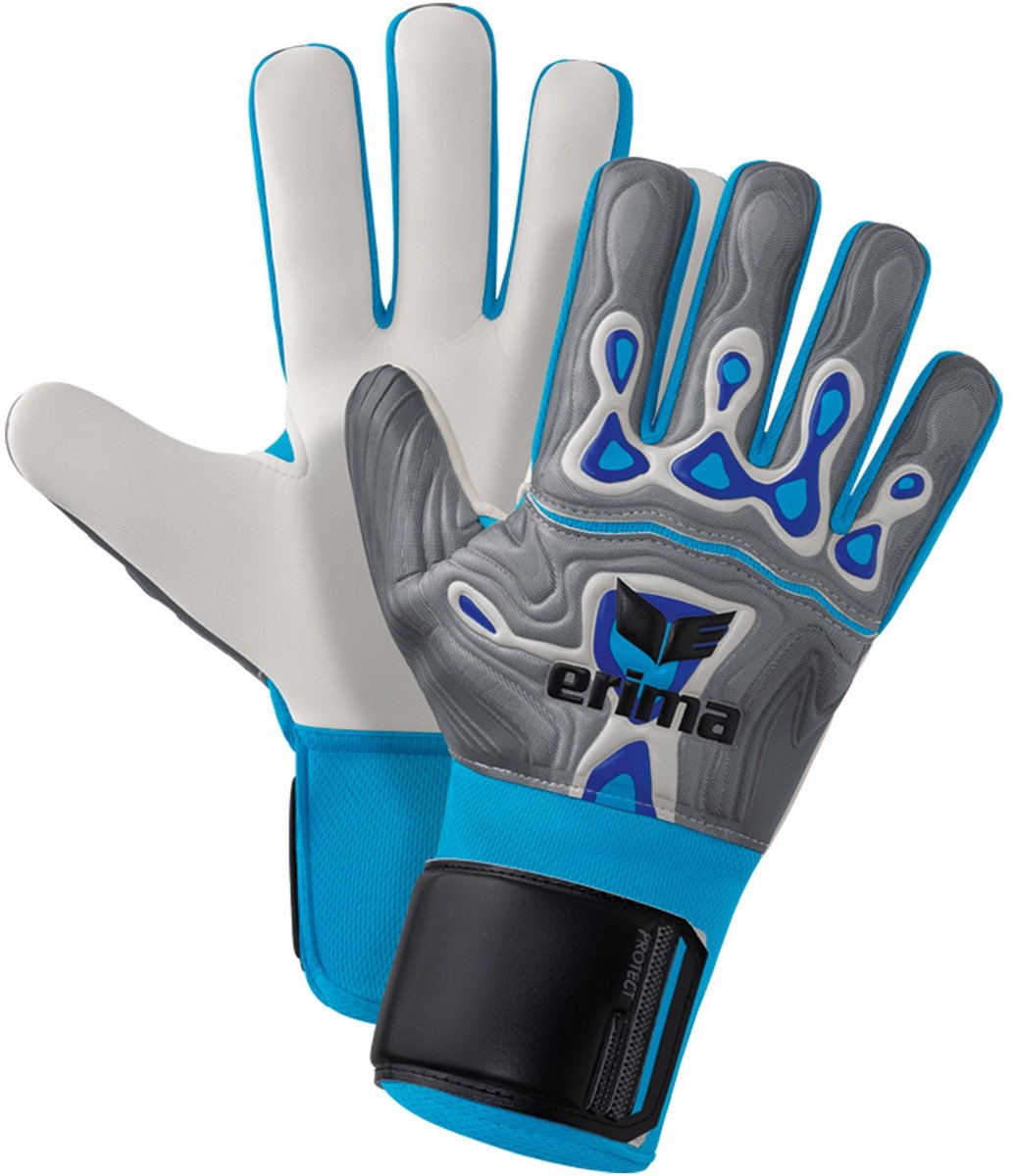 Erima gants de gardien flex-ray protector enfants - gris bleu | taille : 3