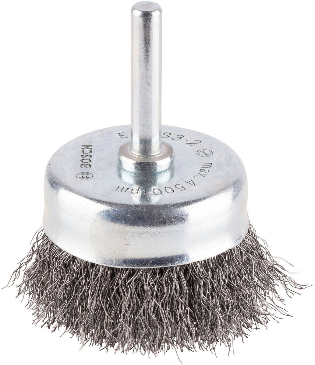 Bosch - brosse en acier à coupelle 50 mm, 0,2 mm, 4500 h min