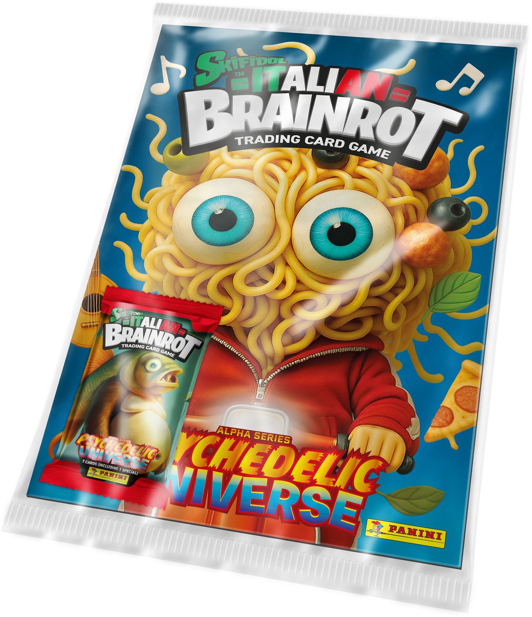 Démarreur de carte à collectionner Brainrot italien Skifidol | 2 pièces