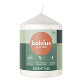 Bougie pilier Bolsius 80 58 blanc nuageux