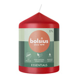 Bougie pilier Bolsius 80 58 rouge délicat