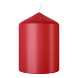 Bougie pilier Bolsius 80 58 rouge délicat