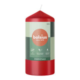 Bougie pilier Bolsius 120 58 rouge délicat