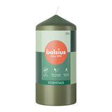 Bougie pilier Bolsius 120 58 olive fraîche