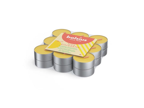 Bolsius bougies chauffe-plat parfumées à la vraie citronnelle