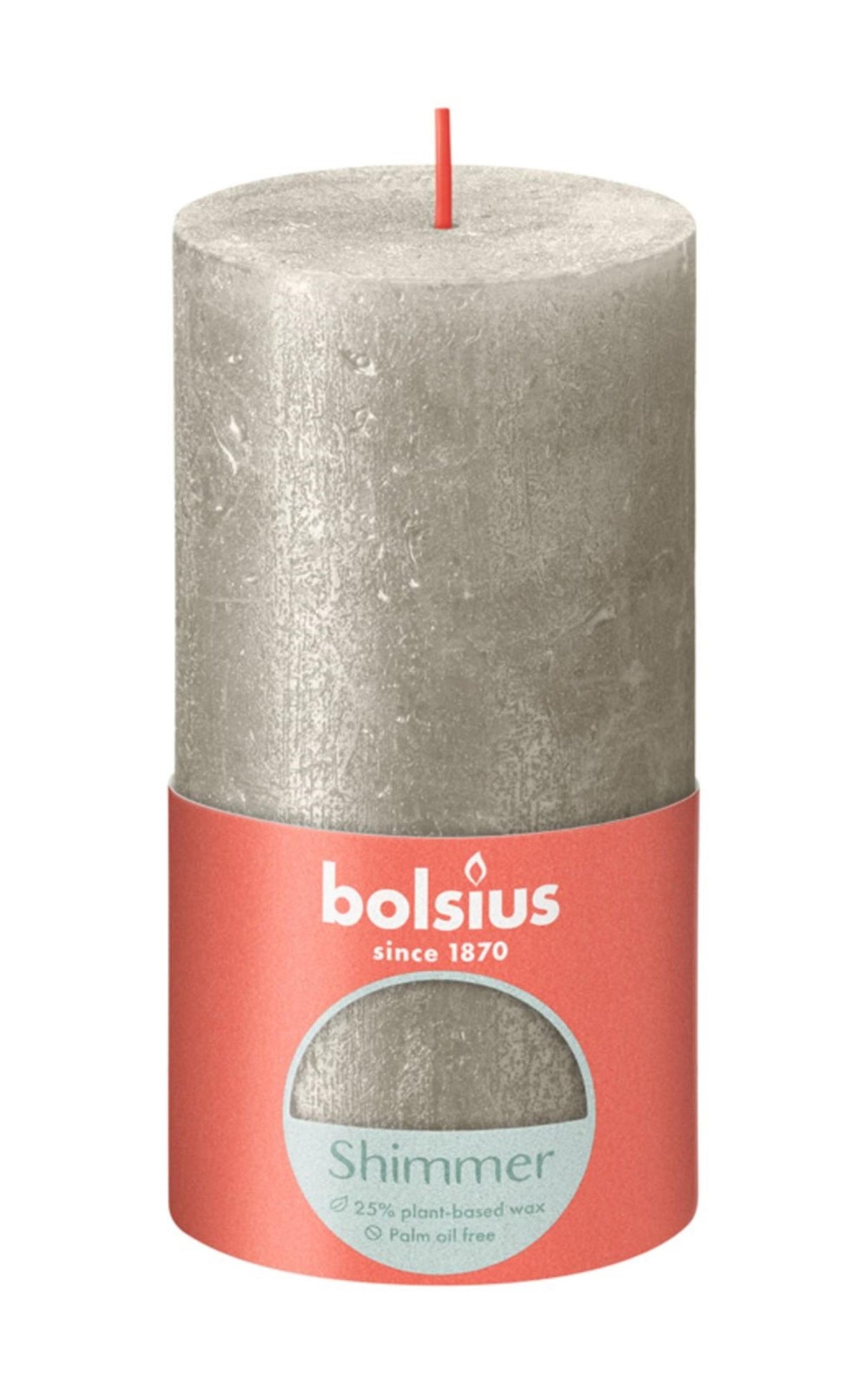 Bougie rustique Bolsius 130 68 champagne