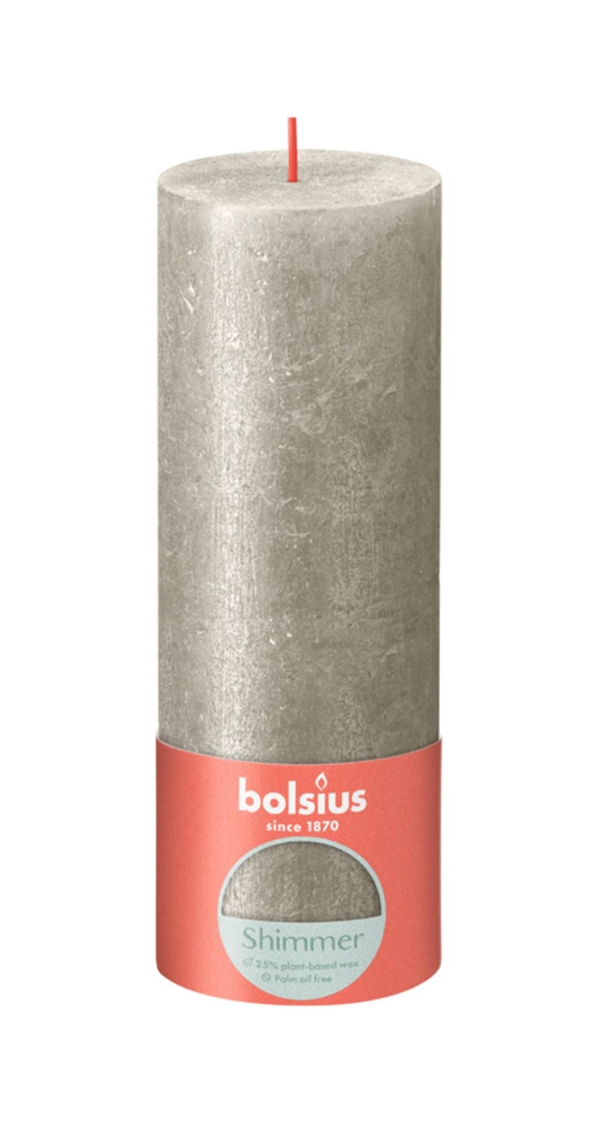 Bougie rustique Bolsius 190 68 champagne