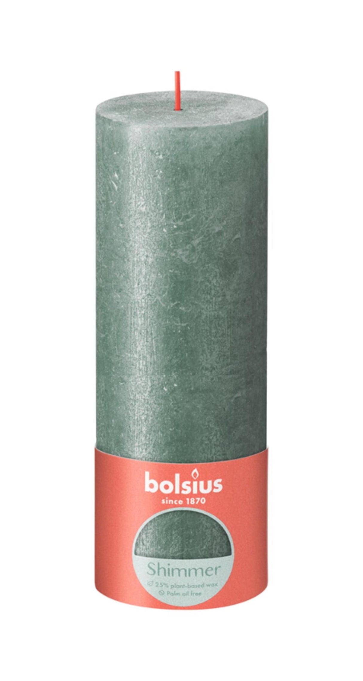 Bougie pilier rustique Bolsius 190 68 bleu